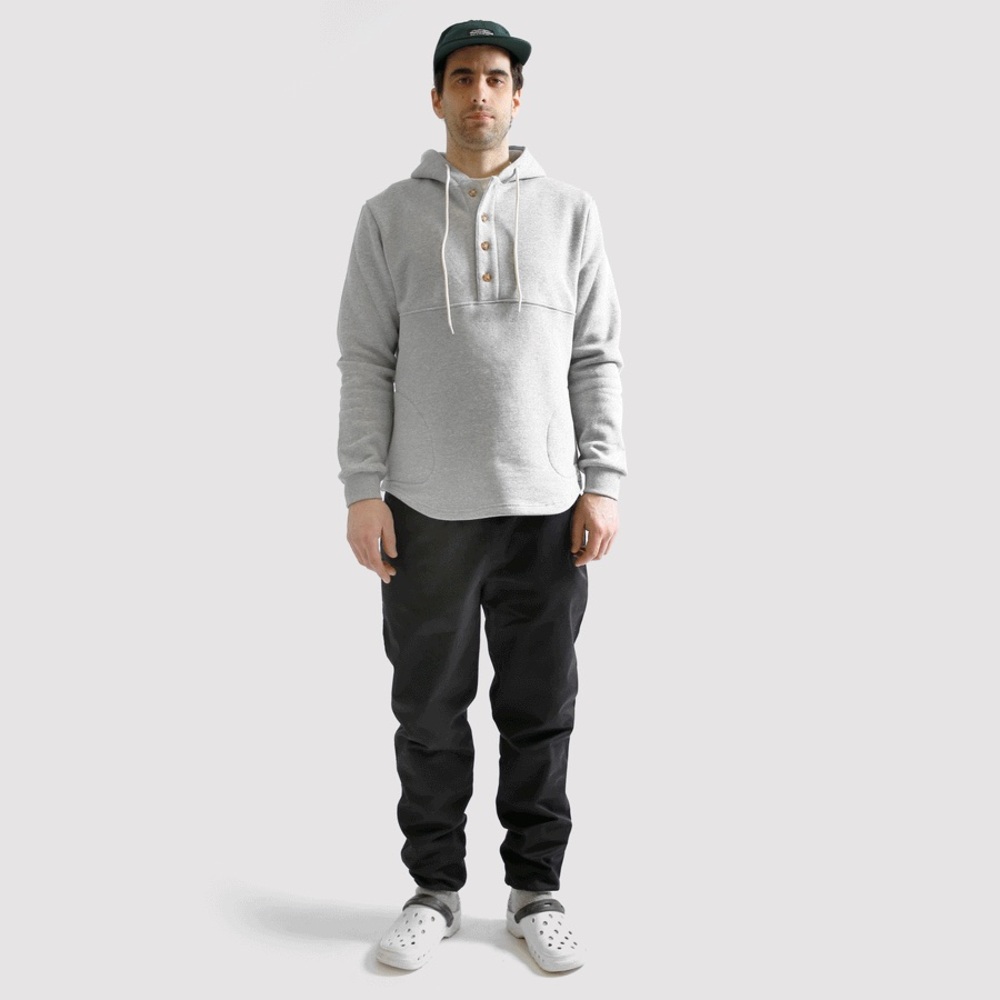 Muttonhead Camping Hoodie - Athletic Grey